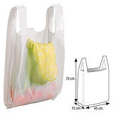 Bolsas de plástico blanco 45x15x70 Bolsas de plástico blanco 45x15x70