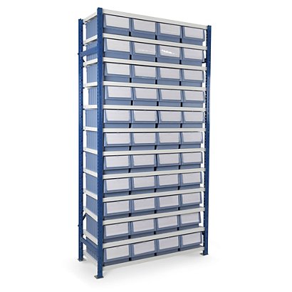 Boltless shelving bays with shelf trays, shelf UDL 120 kg - 1
