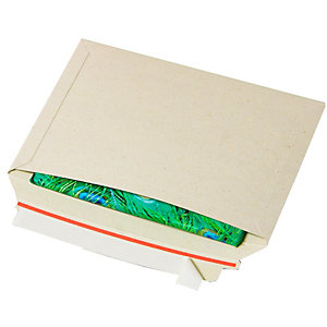 BONG PACKAGING Busta Cart Grass - A4+ - 34,3 x 24 x 2,5 cm - cartoncino teso - grigio  - conf. 100 pezzi