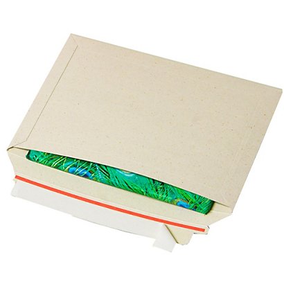 BONG PACKAGING Busta Cart Grass - A4+ - 34,3 x 24 x 2,5 cm - cartoncino teso - grigio  - conf. 100 pezzi - 1