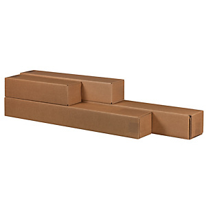 BONG PACKAGING Scatola a tubo Square Box - chiusura a nastro - 10,5 x 10,5 x 87 cm - cartone microonda - avana - conf.10 pezzi BONG PACKAGING Scatola a tubo Square Box - chiusura a nastro - 10,5 x 10,5 x 87 cm - cartone microonda - avana - conf.10 pezzi