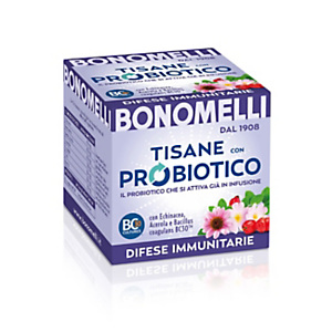 BONOMELLI Tisana probiotica difese immunitarie, Echinacea e Acerola (confezione 10 filtri) BONOMELLI Tisana probiotica difese immunitarie, Echinacea e Acerola (confezione 10 filtri)