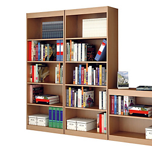 Book Libreria componibile Alta 5 Ripiani, dimensioni 76 x 29 x 186 cm, colore Noce chiaro Book Libreria componibile Alta 5 Ripiani, dimensioni 76 x 29 x 186 cm, colore Noce chiaro
