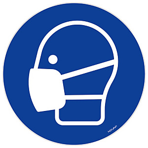 Bord masker dragen verplicht 30 cm diameter Bord masker dragen verplicht 30 cm diameter