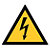 Bord waarschuwing elektrisch gevaar 30 x 30 x 30 cm schokbestendig polystyreen - 1