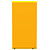 Borne de tri sélectif 40l sans serrureure - cubatri - blanc / jaune colza - emballages - ouverture 170x170mm - 2