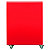 Borne de tri sélectif 90l support-sac avec roulettes sans serrure - cubatri - tri métal-blanc+rouge - 2