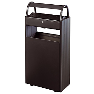 Bornes cendrier 12 L et corbeille 60 L Rossignol gris manganèse Bornes cendrier 12 L et corbeille 60 L Rossignol gris manganèse