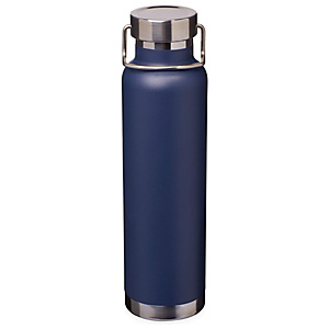 Bottiglia personalizzabile con isolamento sottovuoto in rame Thor, Acciaio inox, Capacità 650 ml, Navy Bottiglia personalizzabile con isolamento sottovuoto in rame Thor, Acciaio inox, Capacità 650 ml, Navy