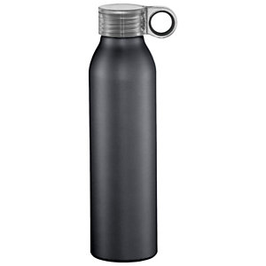 Bottiglia personalizzabile Grom Sport in alluminio, Capacità 650 ml, Nero