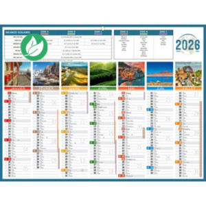 Bouchut Calendrier bancaire Planète - 32 x 42 cm - 2026 Bouchut Calendrier bancaire Planète - 32 x 42 cm - 2026