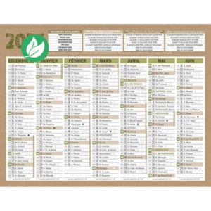 Bouchut Calendrier mural annuel Natura - 13,5 x 17,5 cm - 2026 Bouchut Calendrier mural annuel Natura - 13,5 x 17,5 cm - 2026