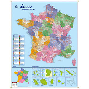 Bouchut Carte de France administative souple