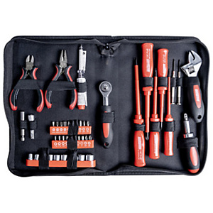 BRÜDER MANNESMANN GREEN LINE BRÜDER MANNESMANN Kit d'outils pour électronique, 45 pièces BRÜDER MANNESMANN GREEN LINE BRÜDER MANNESMANN Kit d'outils pour électronique, 45 pièces