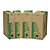 Braune Ablageboxen RAJA 100% recycelt, 245 x 150 x 330 mm - 1