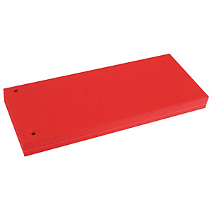BREFIOCART Divisorio neutro, 100 tasti, Cartoncino, Rosso (confezione 100 pezzi) BREFIOCART Divisorio neutro, 100 tasti, Cartoncino, Rosso (confezione 100 pezzi)