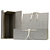 BREFIOCART Scatola archivio in legno - 38x27 cm - dorso 12 cm - grigio - 2
