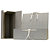 BREFIOCART Scatola archivio in legno - con fettuccia - 38x27 cm - dorso 12 cm - grigio - 1