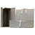 BREFIOCART Scatola archivio in legno - con fettuccia - 38x27 cm - dorso 12 cm - grigio - 3