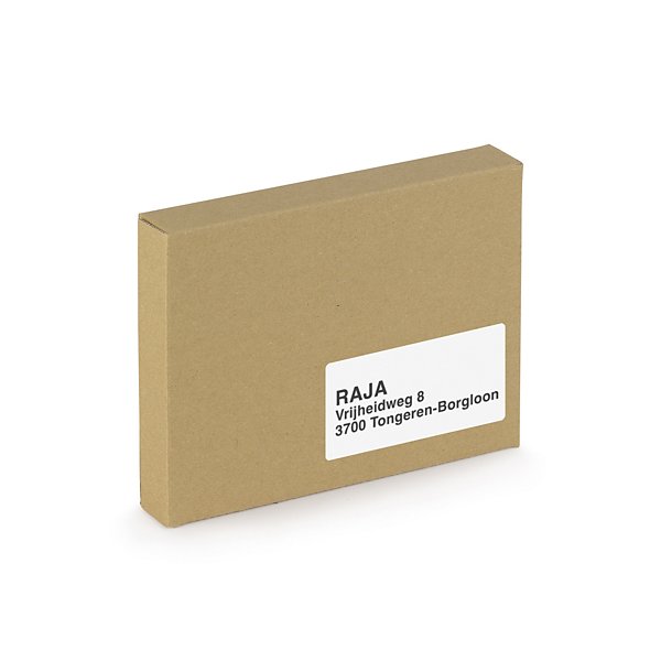 Brievenbusdoos bruin 22,5 x 15 x 2,5 cm - 2