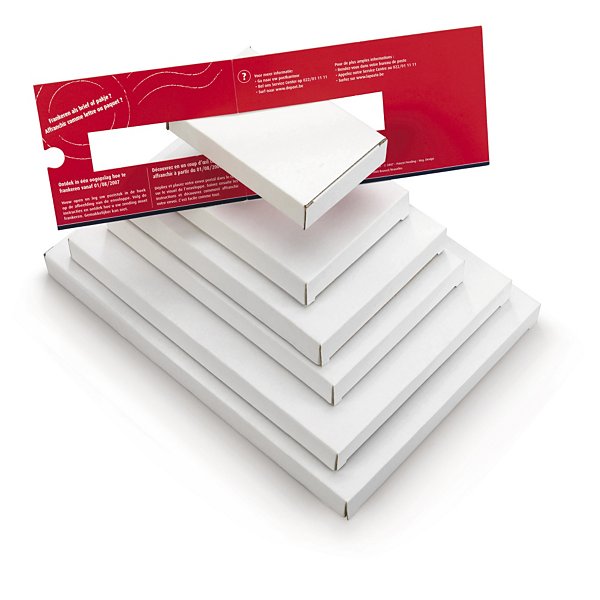 Brievenbusdoos wit 28 x 16 x 2,5 cm - 2