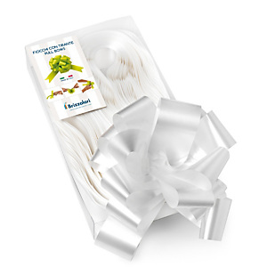 BRIZZOLARI Nastri strip 6800 - in polipropilene - bianco 01 - per fiocco autocomponibile - 50 mm - diametro 20 cm - conf. 30 pezzi BRIZZOLARI Nastri strip 6800 - in polipropilene - bianco 01 - per fiocco autocomponibile - 50 mm - diametro 20 cm - conf. 30 pezzi