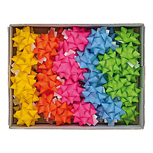 BRIZZOLARI Stelle di nastro ecocolor - 15 mm x diam. 6,5 cm - colori assortiti primavera - conf. 50 pezzi BRIZZOLARI Stelle di nastro ecocolor - 15 mm x diam. 6,5 cm - colori assortiti primavera - conf. 50 pezzi