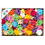 BRIZZOLARI Stelle in Rafia sintetica - 19 mm - colori primaverili assortiti  - conf. 70 pezzi - 3