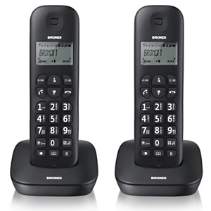 BRONDI GALA Telefono cordless, Twin, Nero BRONDI GALA Telefono cordless, Twin, Nero