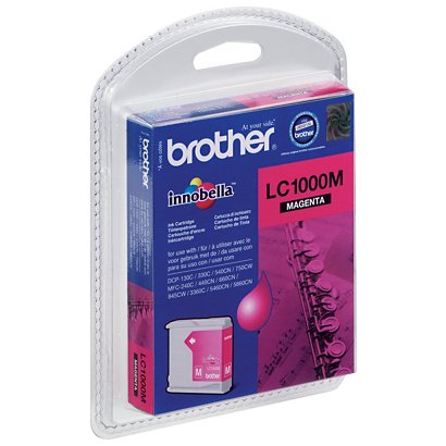 BROTHER Cartuccia inkjet LC1000, Magenta, Pacco singolo - 1
