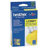 Brother Cartuccia inkjet LC980Y, LC-980Y, Inchiostro Innobella™, Giallo, Pacco singolo Brother Cartuccia inkjet LC980Y, LC-980Y, Inchiostro Innobella™, Giallo, Pacco singolo