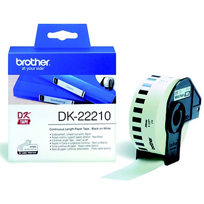 Brother DK-22210 cinta continua blanca - 29 mm. x 30,48 m. - 1