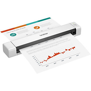 Brother DS-640 Escáner portátil a color de documentos, A4, blanco