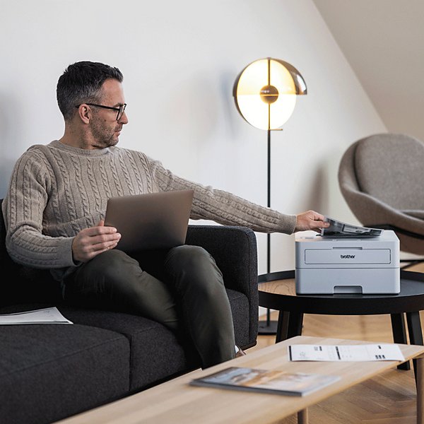 Brother HL-L2865DW Imprimante laser monochrome professionnelle compacte Wi-Fi A4, Laser, 1200 x 1200 DPI, A4, 34 ppm, Impression recto-verso, Blanc - 4