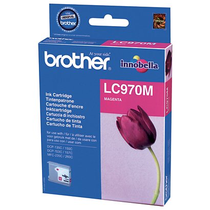Brother LC-970M, LC970M, Cartucho de Tinta, Innobella, Magenta - 1