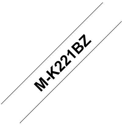 Brother MK221BZ Cinta para rotuladora, 1 bobina negro sobre blanco - 1