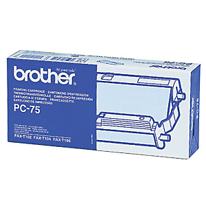 Brother Nastro per stampante PC-75, Nero Brother Nastro per stampante PC-75, Nero