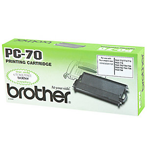 Brother PC-70, Cinta de transferencia térmica, negro