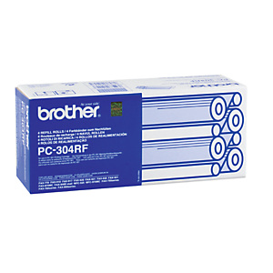 Brother Rotoli a trasferimento termico per fax a carta comune (Rif. PC 304 RF) (confezione 4 pezzi) Brother Rotoli a trasferimento termico per fax a carta comune (Rif. PC 304 RF) (confezione 4 pezzi)