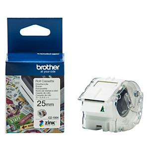 BROTHER Rotolo originale a lunghezza continua per etichette a colori CZ-1004, 25 mm x 5 m