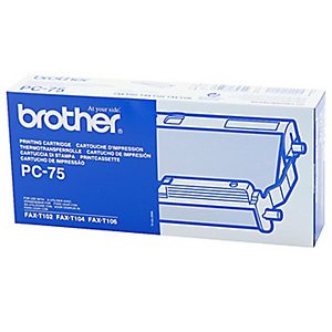 Brother Ruban encreur, PC-75, noir Brother Ruban encreur, PC-75, noir