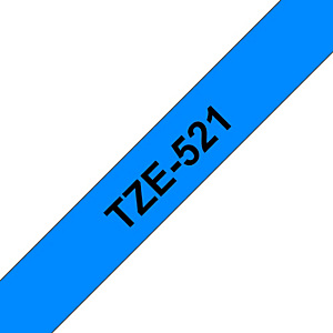 Brother Ruban pour étiqueteuse 9mm, Noir sur bleu, TZe, Noir, Transfert thermique, Philippines, Brother TZE-521 Brother Ruban pour étiqueteuse 9mm, Noir sur bleu, TZe, Noir, Transfert thermique, Philippines, Brother TZE-521