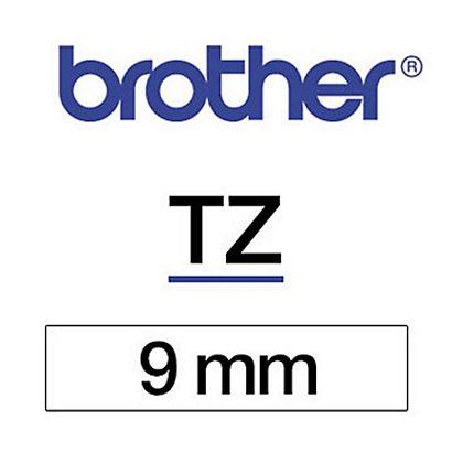 Brother Ruban titreuse Tze-N221 - 9 mm x 8 m écriture noire sur fond blanc - 1