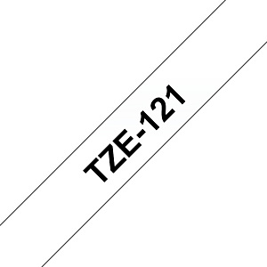 Brother Ruban TZe-121 pour étiqueteuse - 9 mm x 8 m - Noir sur Transparent