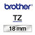 Brother Ruban TZe-141 pour étiqueteuse - 18 mm x 8 m - Noir sur Transparent - 1