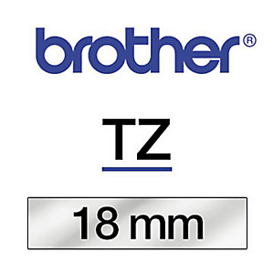 Brother Ruban TZe-141 pour étiqueteuse - 18 mm x 8 m - Noir sur Transparent