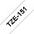Brother Ruban TZe-151 pour étiqueteuse - 24 mm x 8 m - Noir sur Transparent - 1