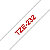 Brother Ruban TZe-232 pour étiqueteuse - 12 mm x 8 m - Rouge sur Blanc - 1