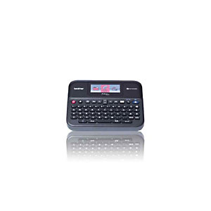 Brother Étiqueteuse PT-D600, clavier AZERTY, écran couleur, taille d'étiquette jusqu'à 24 mm, 14 polices, vitesse d'impression de 20 mm/s