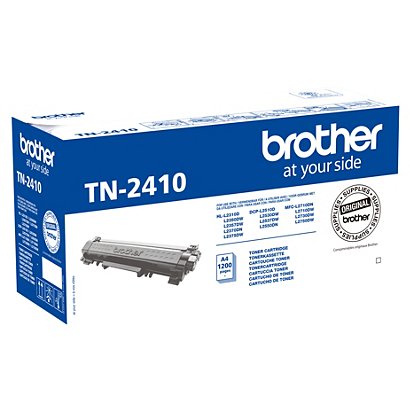 Brother TN-2410, TN2410, Tóner Original, Negro - 1